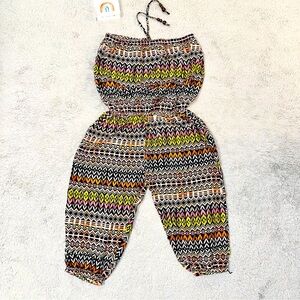 Soho Girls Geometric Multicolor Jumpsuit